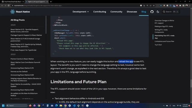 OmarThinks React native Template смотреть онлайн
