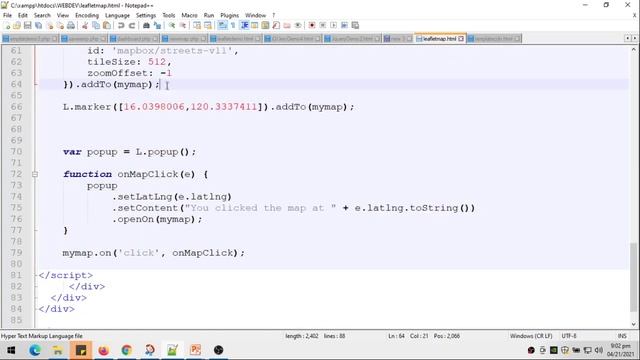 HOW TO PUT MAPS ON YOUR WEB PAGE? - using Leaflet.JS - by Sir Eudz смотреть онлайн
