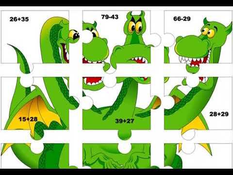 Игра "Собери картинку". Сложение и вычитание от 10 до 100. Выпуск №3 смотреть онлайн