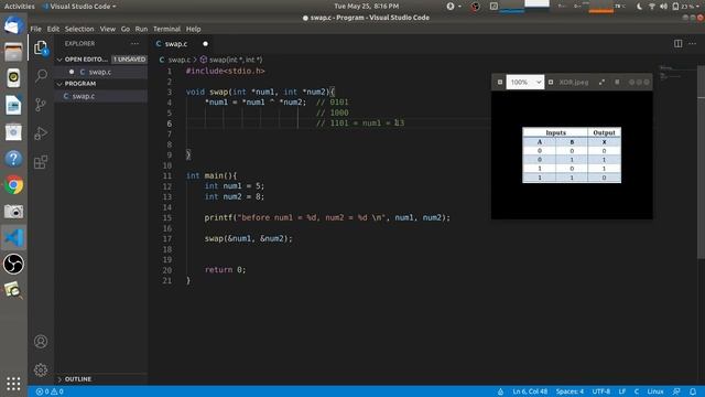 How to Swap two number using XOR operation without using third variable смотреть онлайн