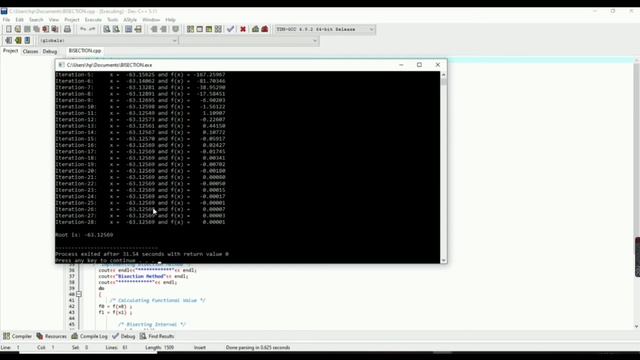 Bisection Method and Trapezoidal Rule using DEV C++ смотреть онлайн