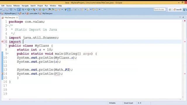 Static Import in Java смотреть онлайн