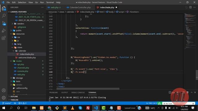 (14) Fullcalendar Font Size of Events | Change Event border in fullcalendar js смотреть онлайн