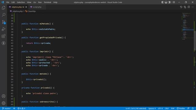 Overriding en PHP | Modificador de acceso private - Éstos no se "shared" no se "mezclan" смотреть онлайн
