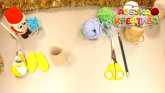 Как сделать Собаку из лампочки Новогодняя поделка своими руками DIY Azbuka Creativa смотреть онлайн