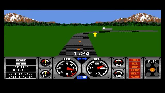 Hard Drivin' Gameplay - Qualifying (Sega Genesis) смотреть онлайн