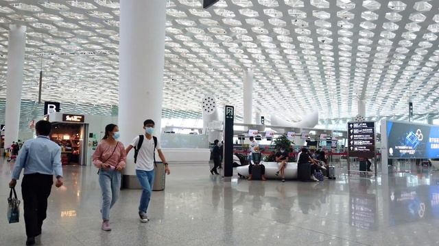 Walking In Shenzhen Bao'an International Airport | Guangdong, China | 深圳宝安国际机场