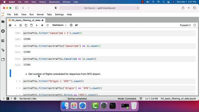 Apache Spark Python - Basic Transformations - Basic Filtering of Data смотреть онлайн