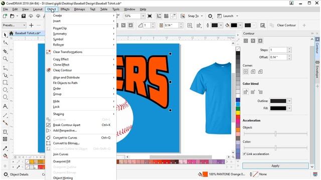 CorelDRAW Screen Printing Project: T-shirt Design and Mockup смотреть онлайн