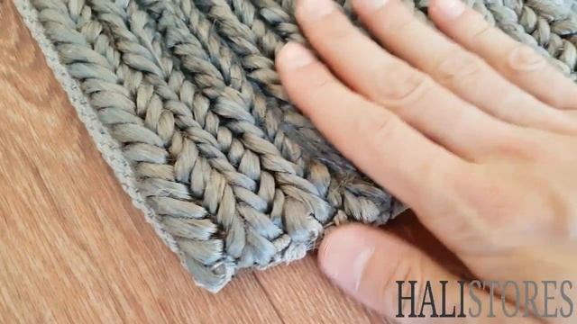 %100 Doğal Choti Jüt Sisal Kilim Halı SB03 смотреть онлайн