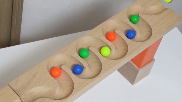 Marble run☆HABA slope & transparent type gimmick handmade course смотреть онлайн