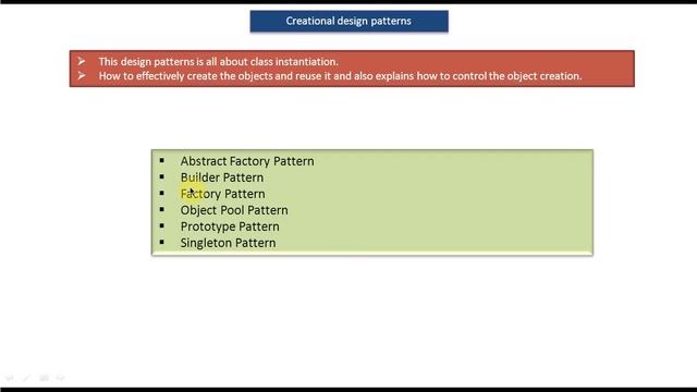 Creational Design patterns смотреть онлайн