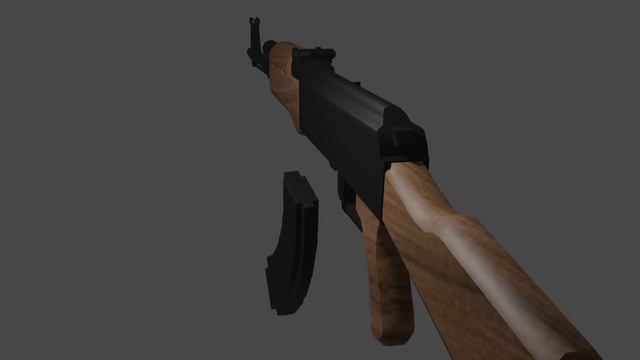 Low-poly Ak-47 inspect (blender) animation смотреть онлайн