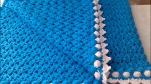 ПЛЕД ДЛЯ НОВОРОЖДЕННОГО КРЮЧКОМ.