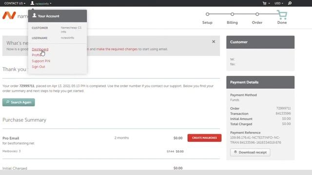 How to start using Private Email service for a domain name registered with Namecheap смотреть онлайн