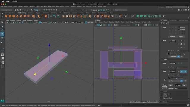 Basic UV Mapping Maya Tutorial with Planar Projections смотреть онлайн