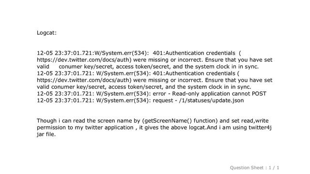 Android : Why this error ' - Read-only application cannot POST ' смотреть онлайн