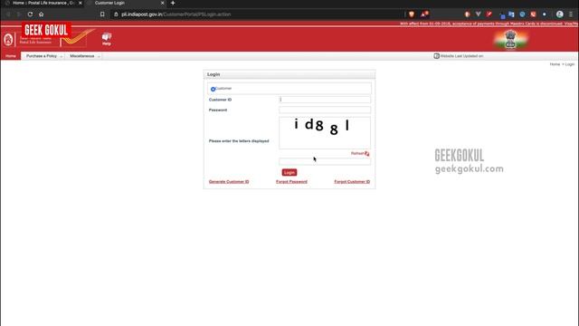 How to get Customer ID and Password for PLI/RPLI online access? Postal Life Insurance смотреть онлайн