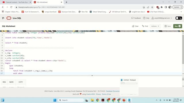 example of explicit cursor смотреть онлайн
