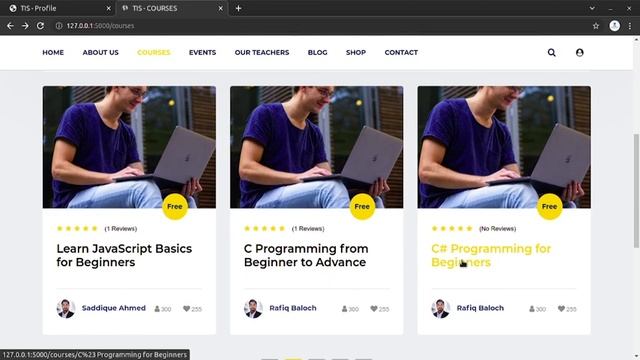 Flask App E-Learning Website | By Tahir Iqbal | Part 2 смотреть онлайн