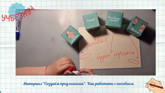 Как работать с кубиками части речи смотреть онлайн