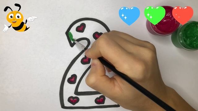 Draw the number two | Рисуем цифру два | Екі санды сызыңыз смотреть онлайн