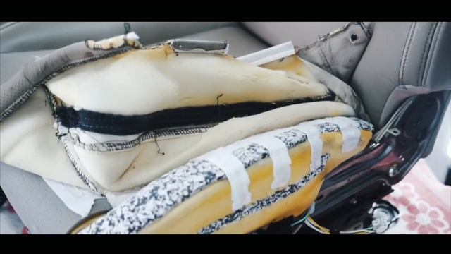 реставрация кожи сидений автомобиля. отдельная покраска элементов кожи смотреть онлайн