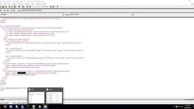How to use HTML Carousel (Slider) using Java Bean in Oracle Forms смотреть онлайн