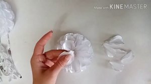 Обязательно сделайте эти банты на 1 сентября/Школьные банты/Пышные банты канзаши/Lush kanzashi bows