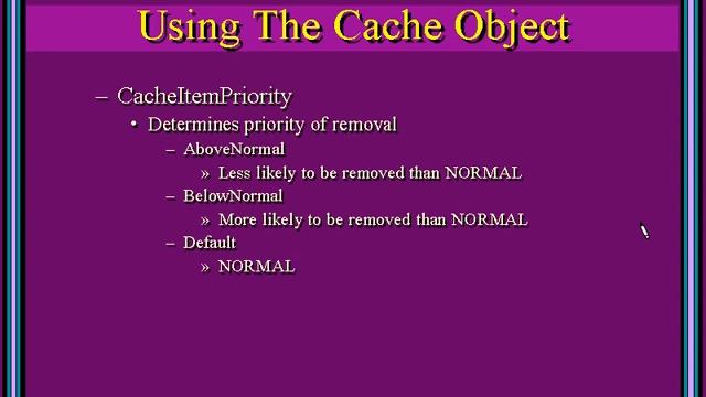 68 Using Cache Object смотреть онлайн