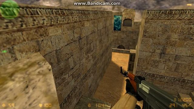 Подсадки в Counter-Strike 1.6 map de_dust2 2x2 смотреть онлайн