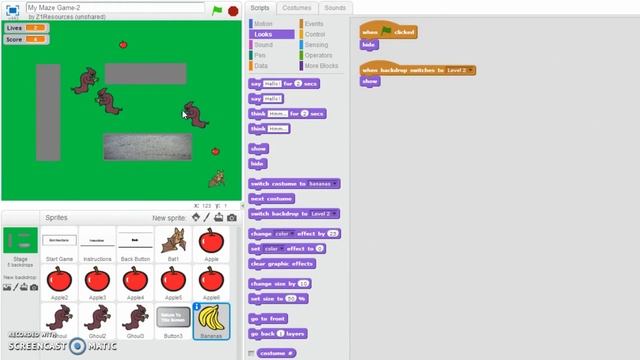 Scratch Maze Game 14 Adding Another Level смотреть онлайн