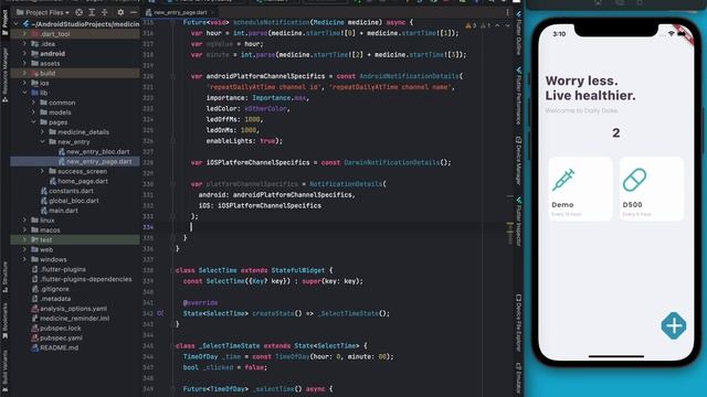 Flutter Local Notifications | Push Notifications - Build a Pill Reminder App with Provider & RxDart смотреть онлайн