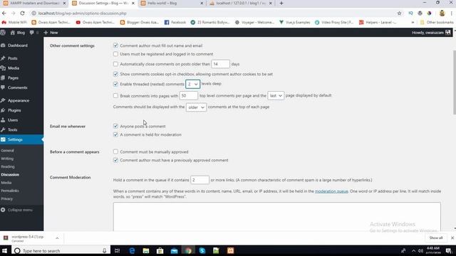 Wordpress Admin panel Settings | Wordpress Settings | Wordpress Settings Overview смотреть онлайн