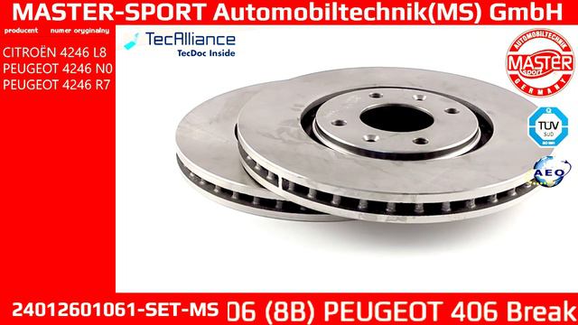 24012601061-SET-MS | BRAKE DISC | Master-Sport-Automobiltechnik (MS) GmbH смотреть онлайн