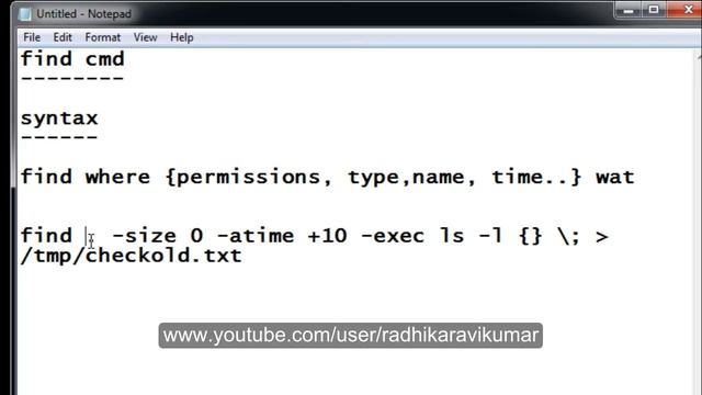 Unix: Find Command смотреть онлайн