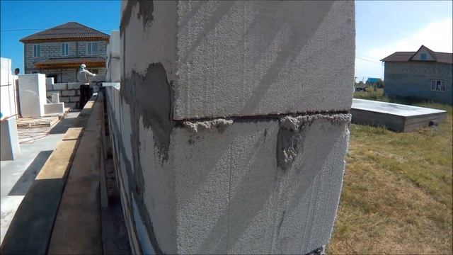 МПС Алматы. ПКСТ "Первомайский". Кладка теплоблоков. День 2 ой. 24.05.2017. смотреть онлайн