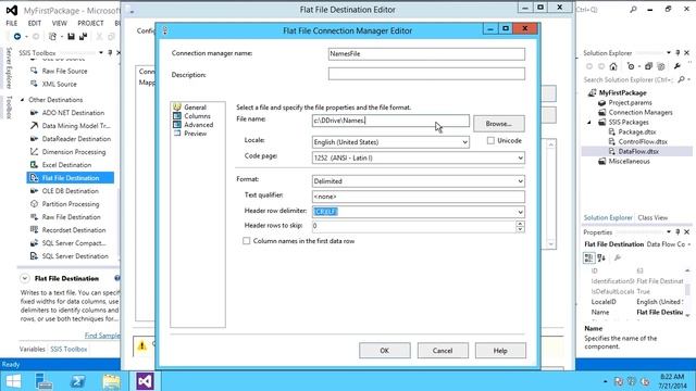 Microsoft SQL Server Data Warehousing and Business Intelligence: Creating a Data Flow смотреть онлайн