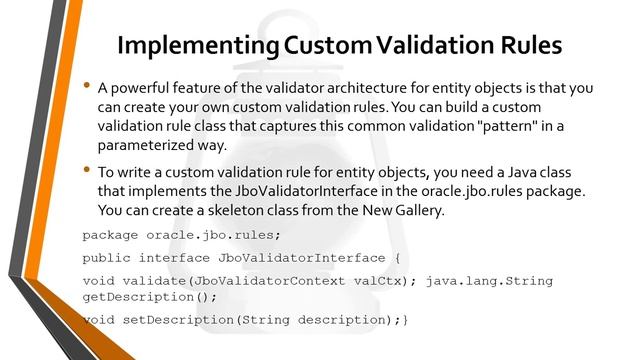 آموزش Oracle ADF 11G R2 - 11 Entity Objects Section Validation смотреть онлайн