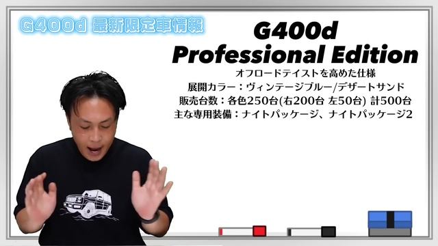 2023年版G400d 新限定車ついに情報公開！ゲレンデ好き必見の仕様に！