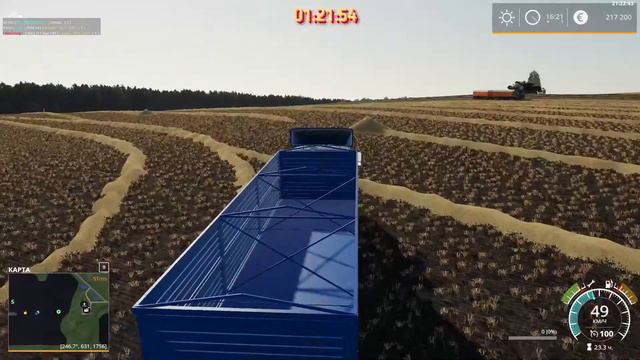 🚜FS-19🚜карта "Рассвет"🔊МП сервер 24/7🍁работа на полях и производства🌿 смотреть онлайн