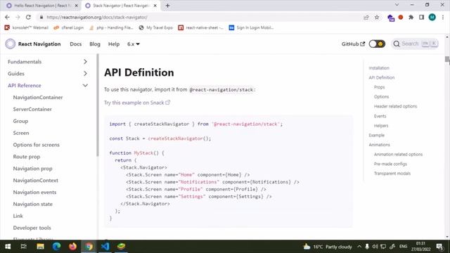 Tutorial #4 Stack Navigation in React Native смотреть онлайн
