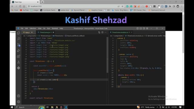 React 3D Portfolio Website with Three.js | Build and Deploy Responsive React Portfolio смотреть онлайн