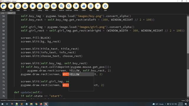 Pygame tutorial - Eat Healthy смотреть онлайн