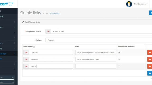 OpenCart Advanced Links Module смотреть онлайн
