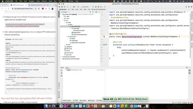 Build a Secure Java REST API with Spring Boot смотреть онлайн