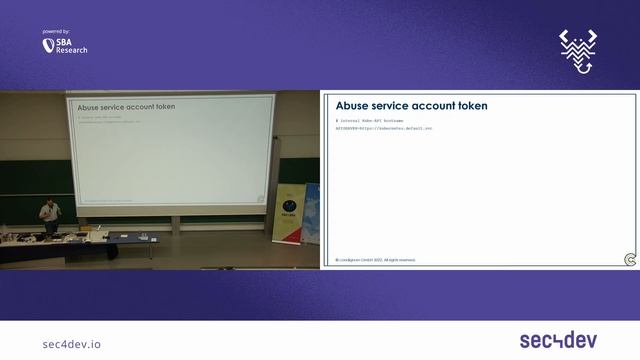 sec4dev 2022 – Attacking Kubernetes managed environments – Johannes Bär смотреть онлайн