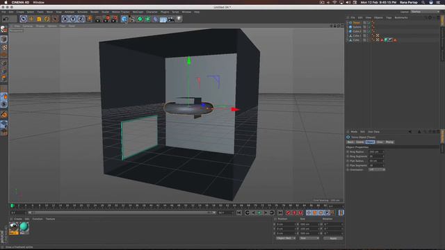 How to make Mirror in Cinema 4D Tutorials смотреть онлайн