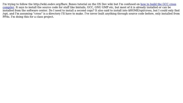 Ubuntu: Building a GCC Cross Compiler смотреть онлайн