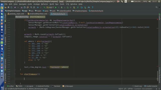Android Kotlin Usage Tutorial #086 - Compass with GPS location, part 2 смотреть онлайн